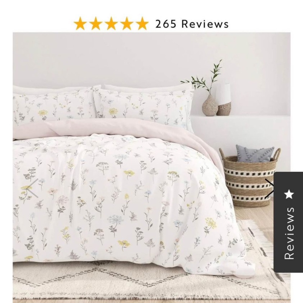 Wildflower Reversible Duvet Cover and Shams